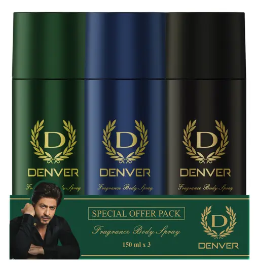 Denver Offer Pack of 3 Pcs 150 ML Each (Hamilton/Pride/Caliber)  